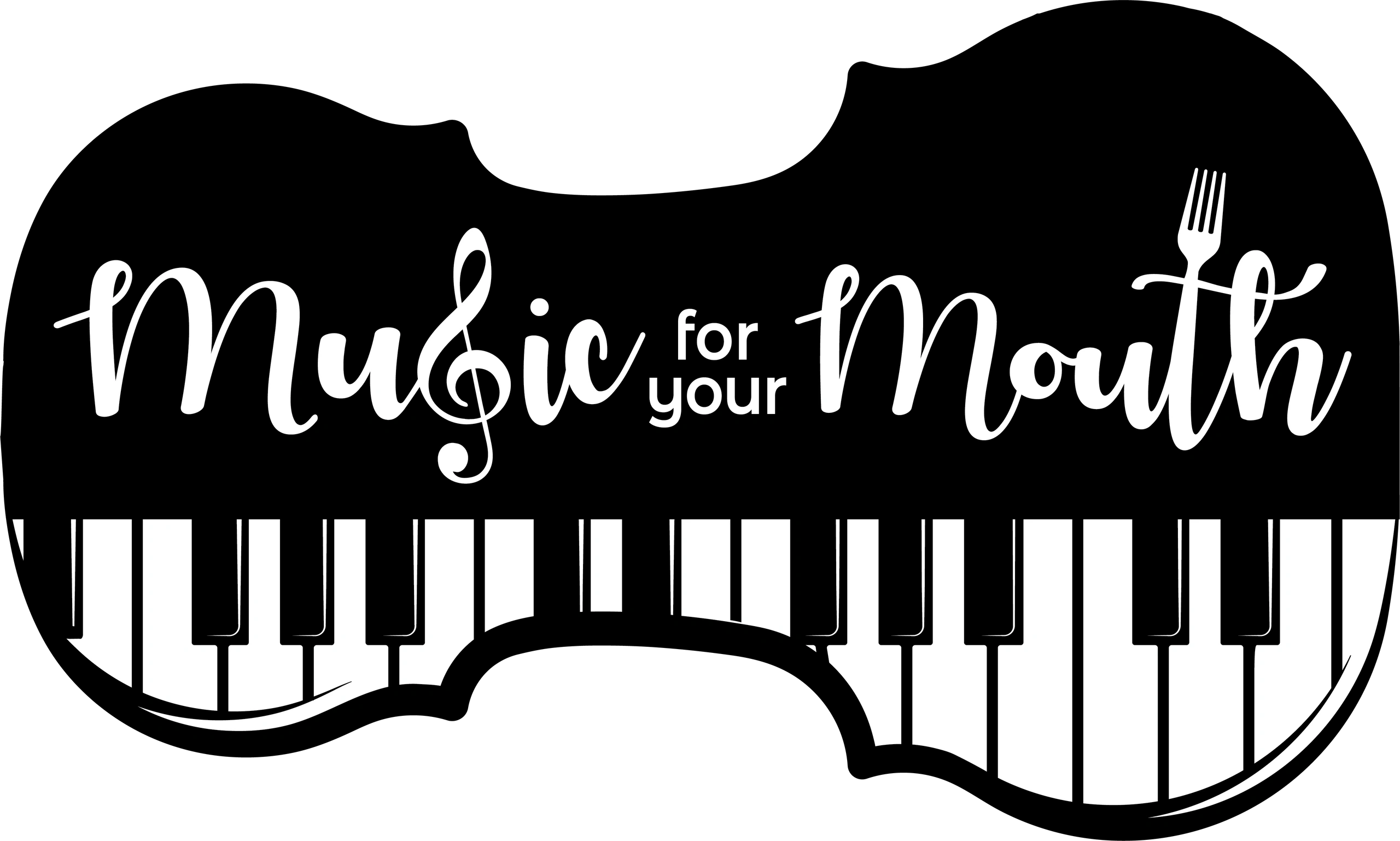 Music-themed design with piano keys